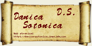 Danica Sotonica vizit kartica